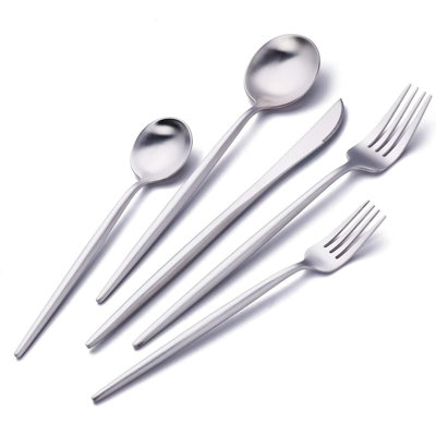 20-Piece Stainless Steel Flatware Set With Matte Finish - Durable, Dishwasher Safe, Modern Kitchen Utensils For Everyday Use And Special Occasions
