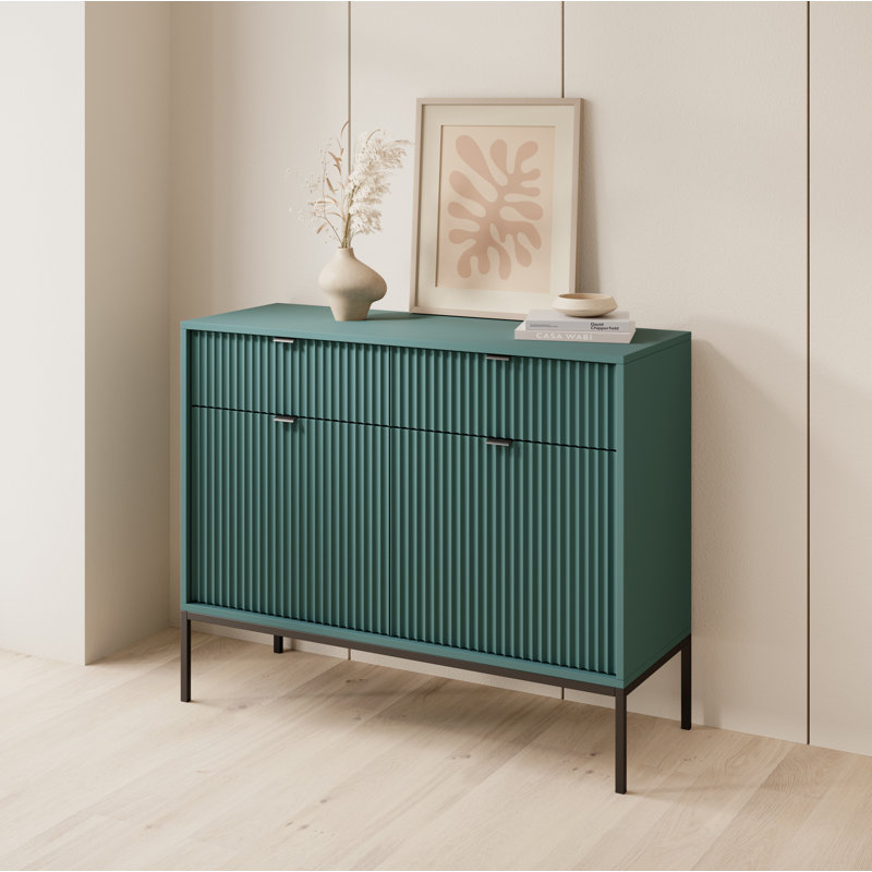 Kenly 104cm Sideboard, Labrador Green/Black
