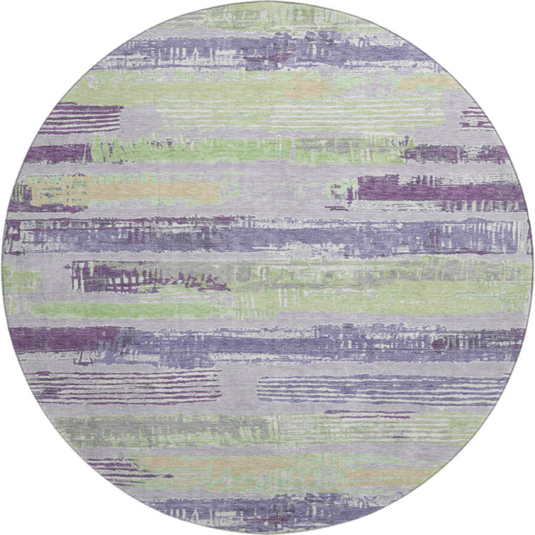 Premium Machine Washable Slesnick AMF1665 Stripes Rug