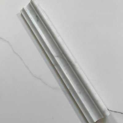 Carreau de carreautage en marbre 2 po x 12 po Carrara