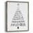 Christmas Tree Framed Print - Solid Wood