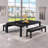 Billiard Bench with Storage for Olivia Slate Pool Table-2083165652