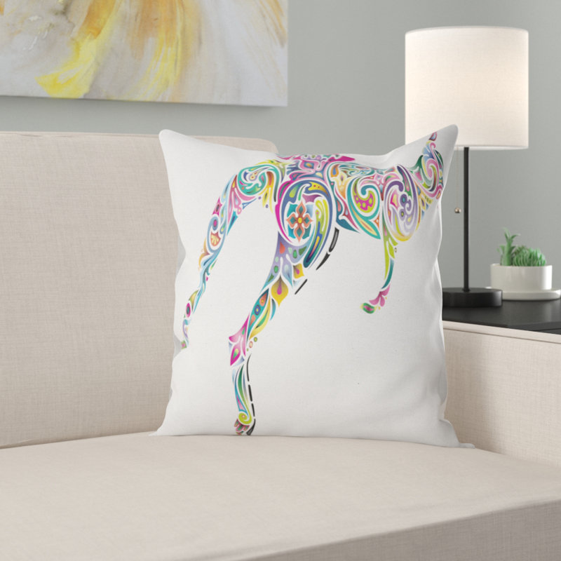 Oreiller Courant De Kangourou Floral Animal