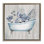 «Vintage Tub & Blue Florals», art mural sur toile flottante par Conrad Knutsen