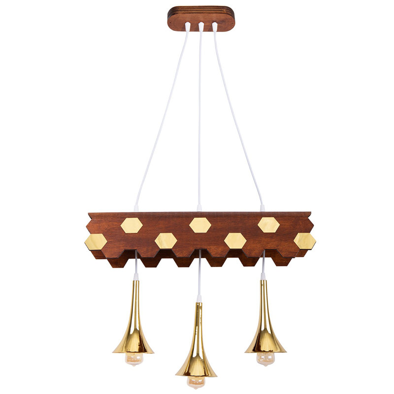 Luminaire suspendu pour îlot de cuisine 3 lumières Emelie
