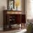 Retro Entryway Storage Cabinet Accent Cabinet