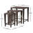 Afridi Rectangular Wicker Outdoor Side Table , 24'' in. W in. D-21430151