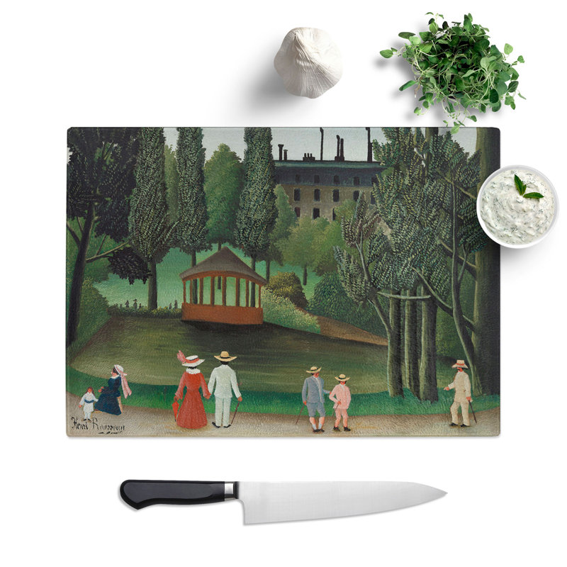 View of Montsouris Park by Henri Rousseau Chopping Board, 0.4cm H x 28.5cm W x 39cm L