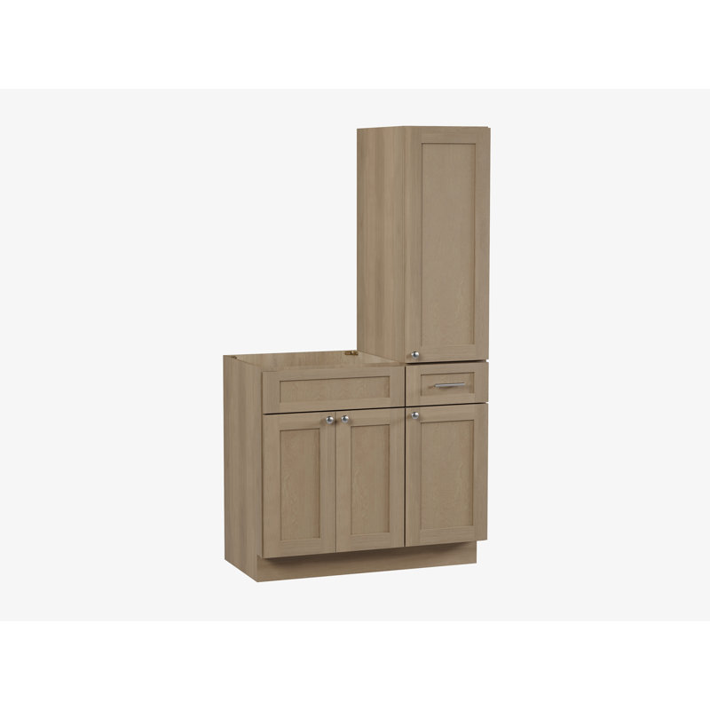 Meuble-lavabo simple 39 po Disar, Chêne naturel