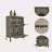 6-Bottle Rectangle Bar Cabinet