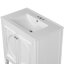 Ensemble de coiffeuses spacieuses et durables, lavabo en céramique, style rétro