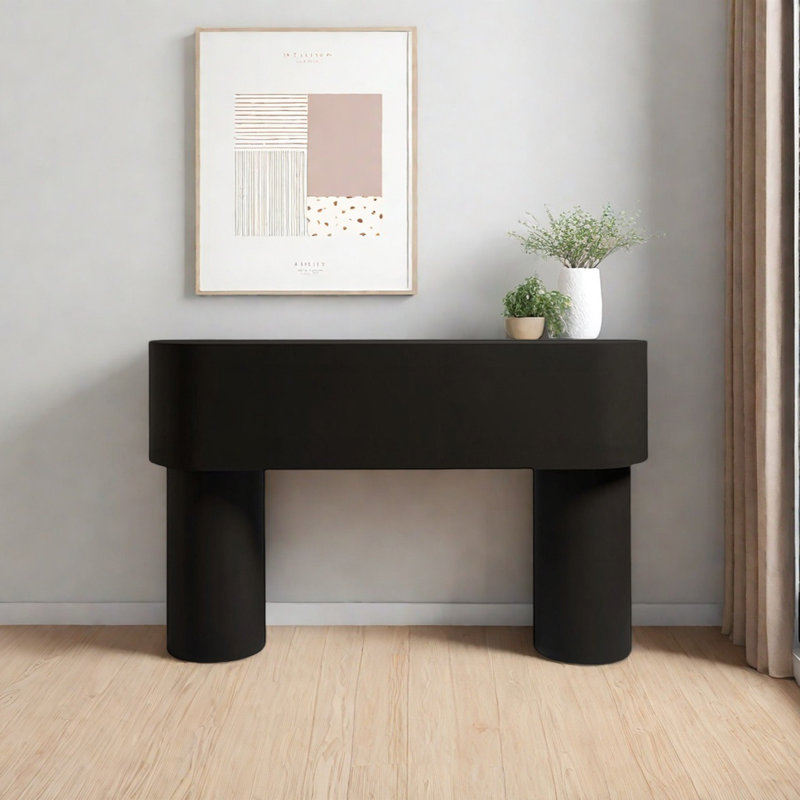 Console Modern Minimalist Art, H 35,43 po x l 47,24 po x P 18,9 po, Noir