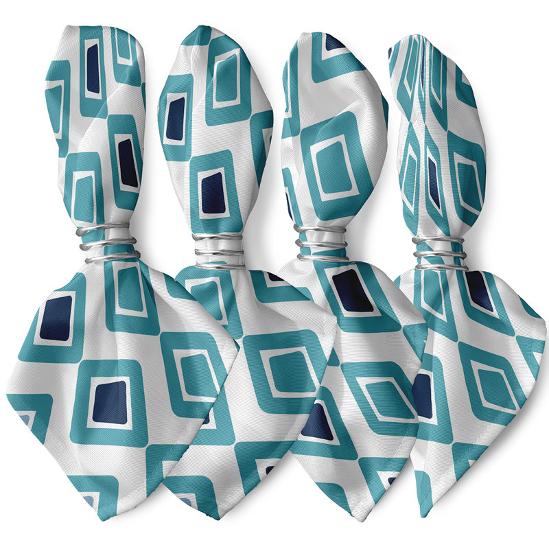 Ensemble de serviettes 4 pièces Ferrier, Turquoise