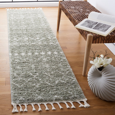 Akiesha Fringe Shag Performance Southwestern Rug