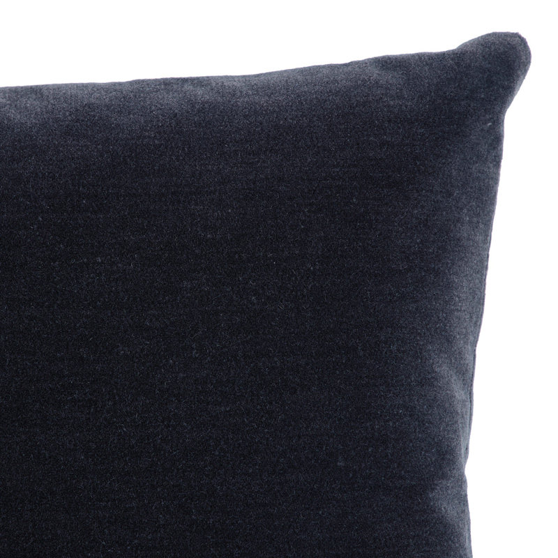 Bridger Wool Pillow Cover & Insert, Rectangular 16"H x 24"W, Monte Navy
