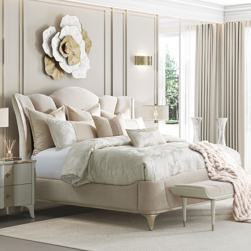 La Marisia King Size Chenille Bed, King