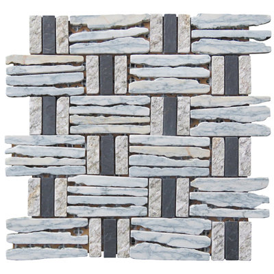 Landscape Wonder 1" x 4" Mosaic Sheet Wall & Floor Tile