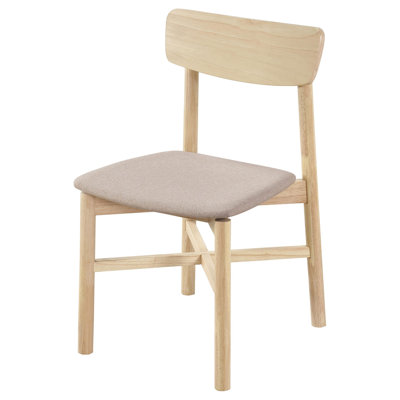 Naoma Dining Side Chair Natural Walnut by George Oliver