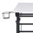 Rolling Writing Desk with Height Adjustable Desktop and Moveable Shelf-42198064
