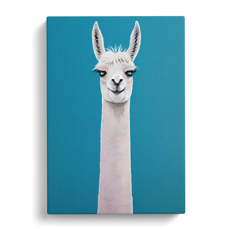 Llama Portrait Vol.4 - Wrapped Canvas, 50cm H x 35cm W x 3cm D