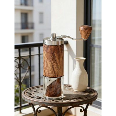 Moulin à café manuel avec 5 réglages réglables, moulin à café conique en céramique, capacité de 30 G pour espresso, presse française, verseur, portable pour le voyage et la maison
