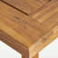 Table de salle à manger d'extérieur en bois d'acacia