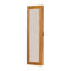 Armoire pour armoire à bijoux en bois massif avec miroir pleine grandeur, verrouillable au mur 47,5 x 14,3 po avec lumière DEL-91780254