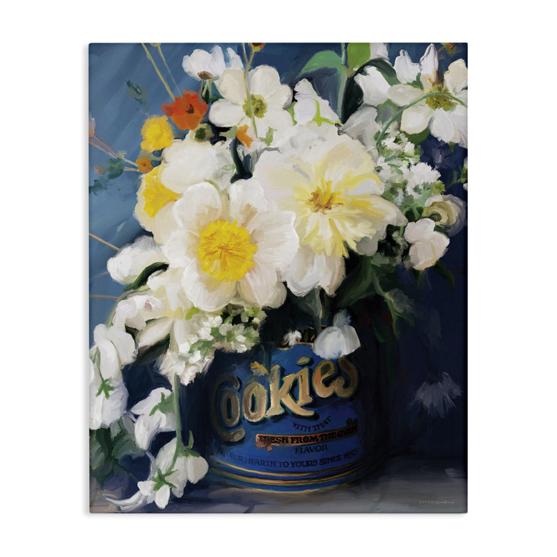 «Bouquet in Vintage Jar» par Kamdon Kreations, H 30 po x l 24 po