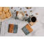 Ensemble de sous-verres en marbre et bois LuxeDesigns - Sous-verres 4 pièces antidérapants, marbre et bois de qualité supérieure pour un décor élégant, moderne et rustique - Sous-verres durables pour la maison, les événements et les cadeaux de pe
