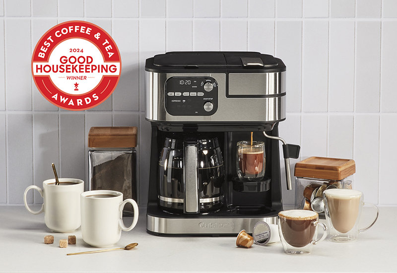 COFFEE CENTER BARISTA BAR 4-IN-1 COFFEEMAKER, Silver Glass, 12 cups, Glass