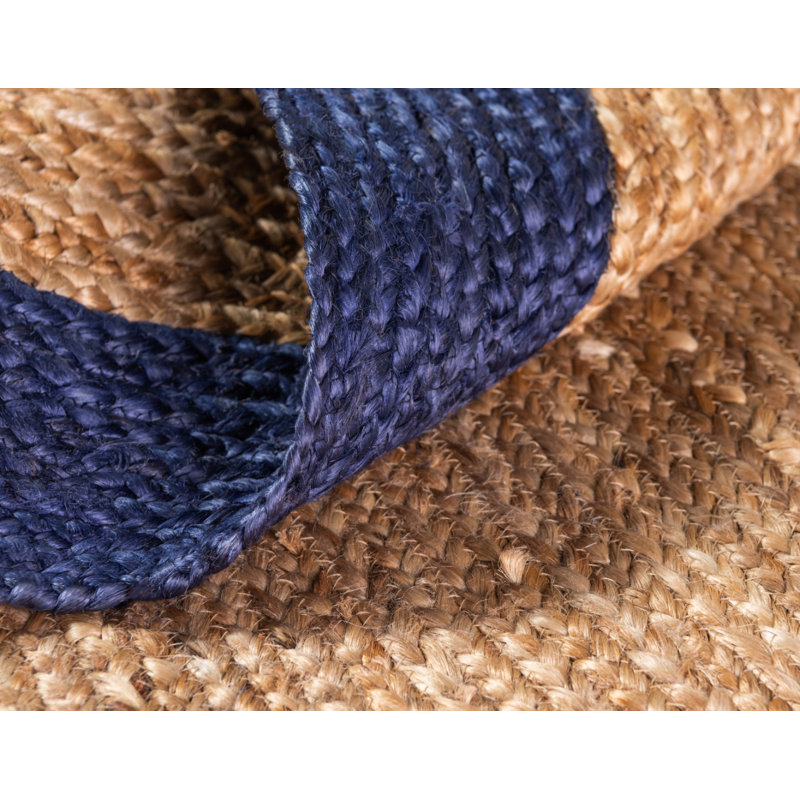 Tapis naturel en jute / sisal tressé à la main Vaghinag, Ovale 3 pi 3 po x 5 pi 1 po