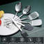 Ensemble d'ustensiles de cuisine 40 pièces en acier inoxydable avec support - Outils de cuisson durables pour tous vos besoins culinaires