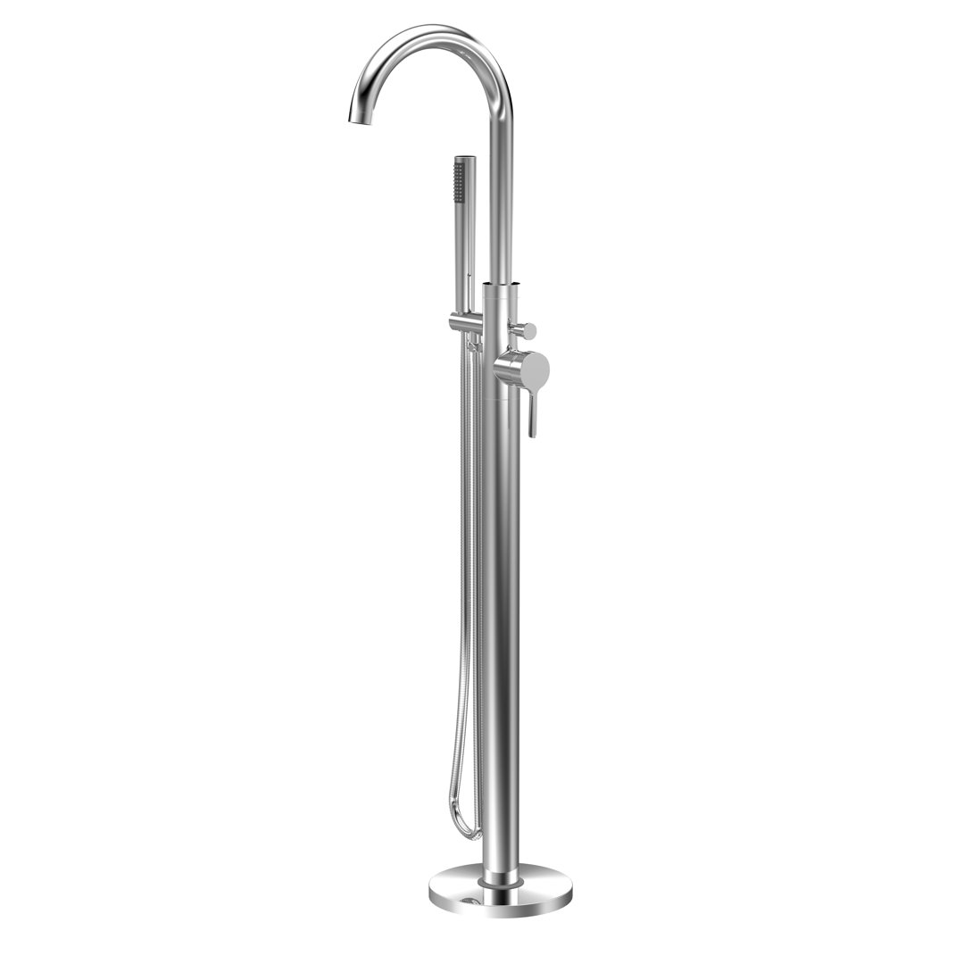 Floor Tub Spout Bath Filler with Diverter