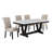 Apicella White Faux Marble Dining Set-1973448188-1957011243