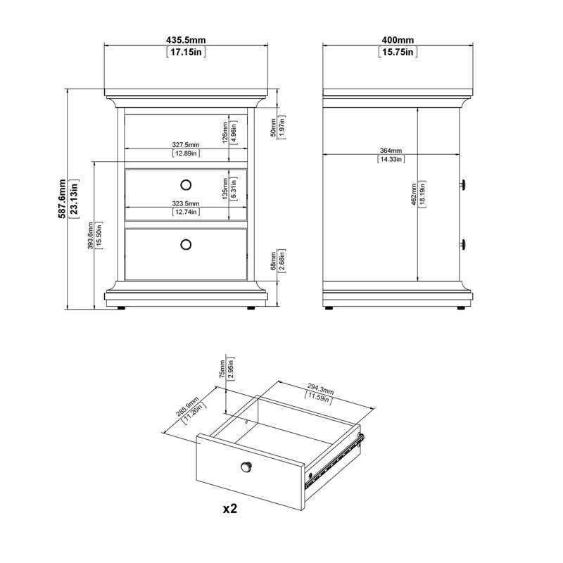 Huey Piece Bedroom Set, Grey