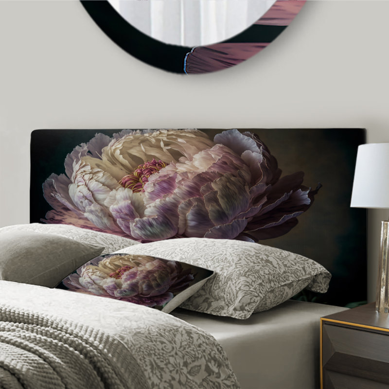 Tête de lit à panneau Helman - Floral Peony, Très grand