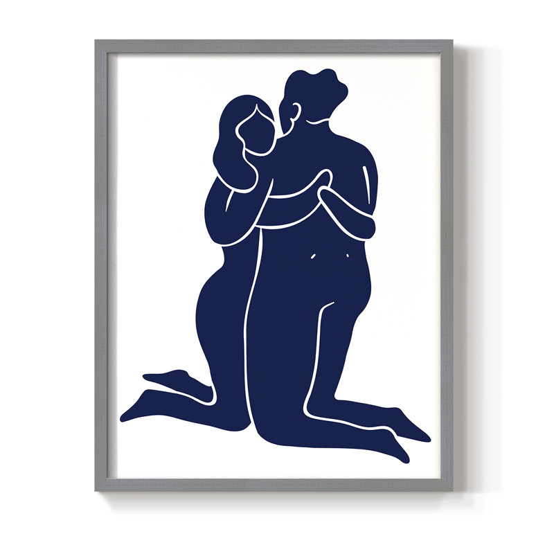 Matisse CIV Framed Print - Solid Wood, Gray, 10" H x 8" W