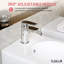 Bidet allongé au sol avec robinet inclus, nettoyage manuel d'hygiène pour la salle de bain