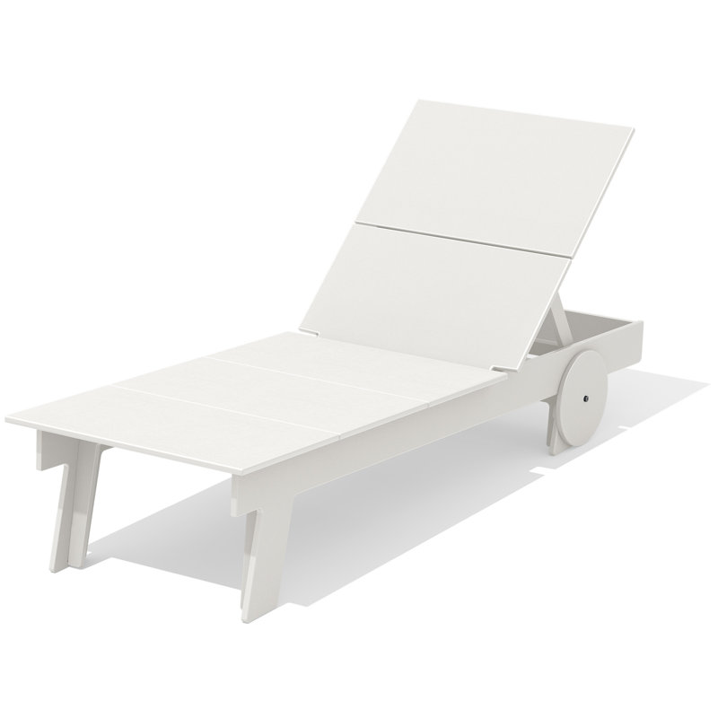 Chaise longue Plantation, Blanc
