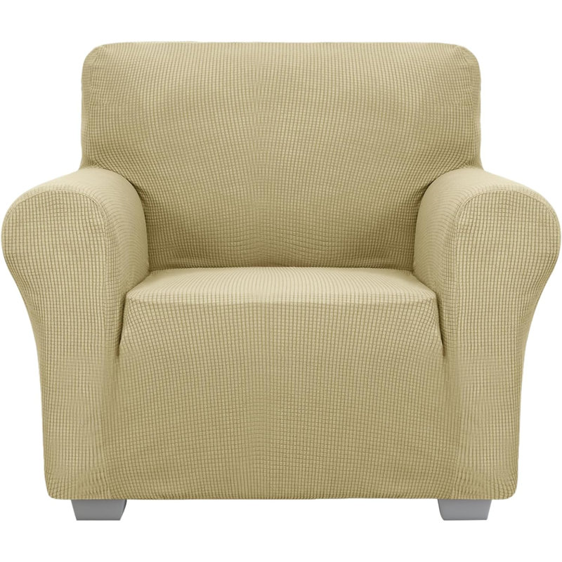 Housse pour canapé en tissu, Tissu brun, H 41 po x l 46 po x P 42 po