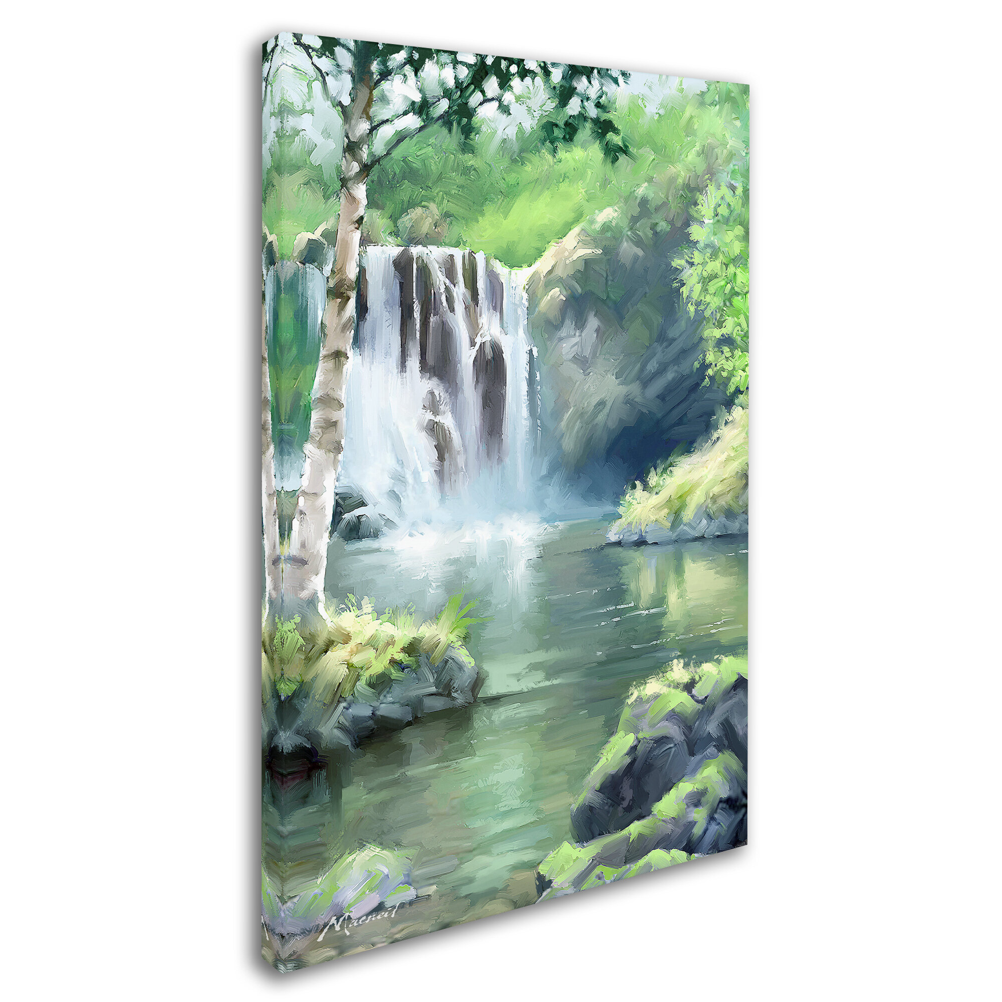 6 Pack Paint by Numbers Kits for Adults,Landscape Waterfall Easy