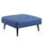 Nafisa Blue Fabric Adjustable Sofa & Ottoman
