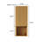 Modern Oak Bathroom Floating Side Cabinet Wall-Mounted Storage Cabinet For Small Space