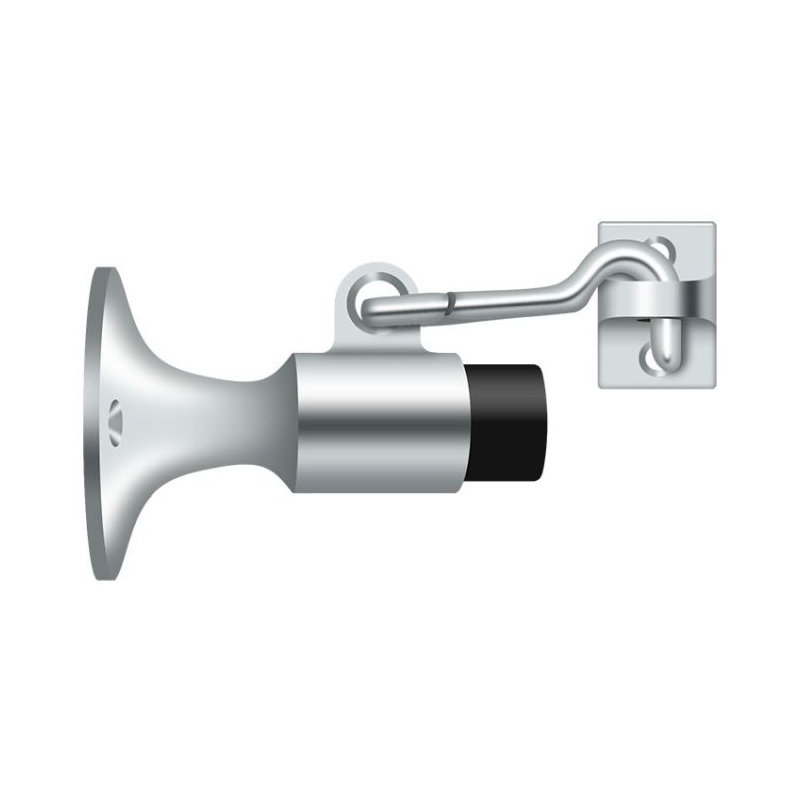 Pare-chocs mural avec support Deltana SAHW325U26; Finition chrome brillant, Chrome poli