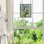 Panneau de vitrail 10 "H Happy Hummingbird