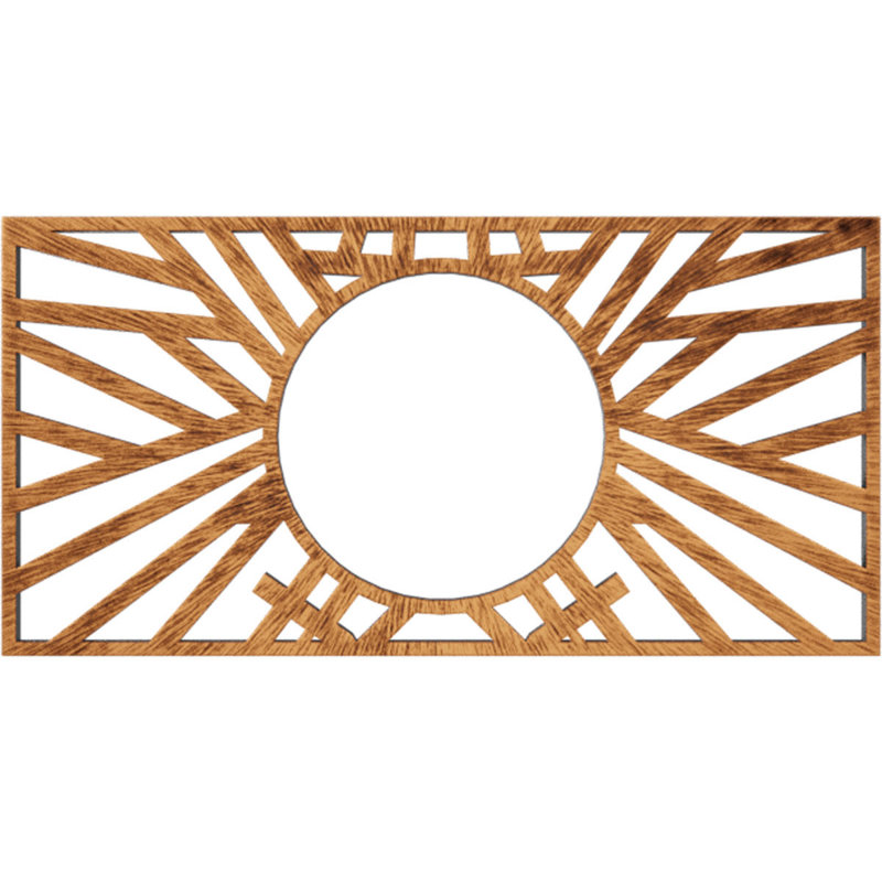 22"W x 11"H x 8 1/8"ID x 3/4"P Hoover Architectural Grade PVC Pierced Ceiling Medallion, Antiqued Copper, Antiqued Copper