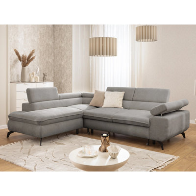 Bonnie 4 Seater Chenille Corner Sofa with Storage
