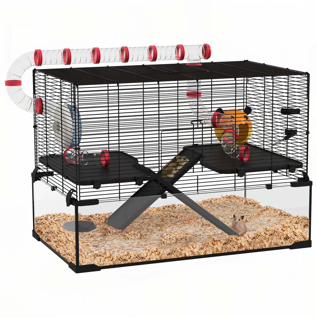 Tucker Murphy PetTM PawHut 31 Extra Large Hamster Cage with Tube Tunnel