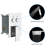 Square Dual Shower Head Kit - 10 Inch Wall Mounted With Nozzle