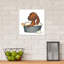 Dachshund Bath - Print on Canvas-1867025513-1788041788
